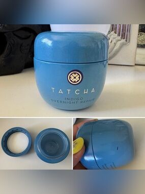 EMPTY Tatcha Indigo Overnight Repair Blue Jar